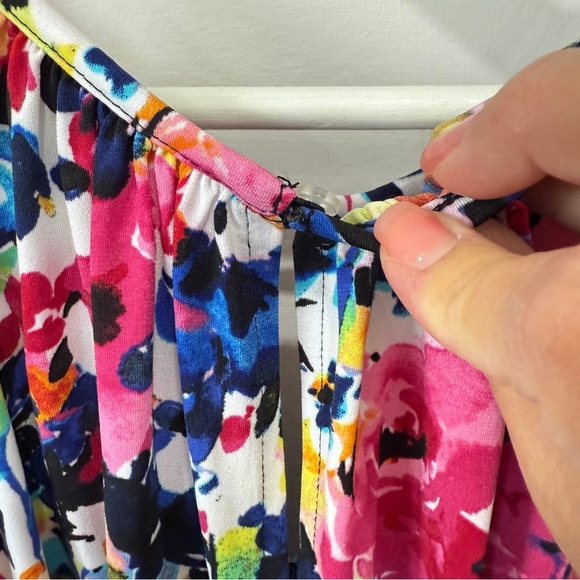 London Times Multicolor Floral Tank Top Size L - Picture 14 of 15